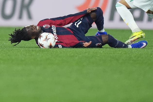 Bologna s Jonathan Rowe during the Uefa Europa League soccer match between Bologna and Roma at the Dall™Ara Stadium in Bologna , north Italy - Thursday , March 12 , 2026. - Soccer .  Copyright: xSpada LaPressex