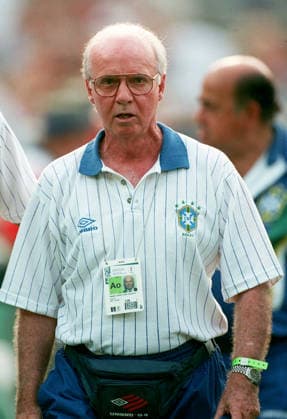 Brazil V Nigeria, Summer Olympic Games, Olympische Spiele, Olympia, OS Semi Final Mario Zagallo, Brazilian Football Manager during the Summer Olympic Games Semi Final match between Brazil and Nigeria at Sanford Stadium Athens on July 31, 1996 in Georgia, United States. Georgia Sanford Stadium Athens United States United States Copyright: xAllstarxPicturexLibraryxLtdx