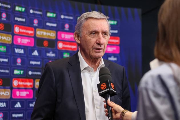 Svetislav Pesic (FC Bayern Basketball, Chef-Trainer) beim Interview vor dem Spiel, GER, FC Bayern Basketball vs. Anadolu Efes Istanbul, Basketball, Euroleague, 31. Spieltag, Saison 2025 2026, 12.03.2026, GER, FC Bayern Basketball vs. Anadolu Efes Istanbul, Basketball, Euroleague, 31. Spieltag, Saison 2025 2026, 12.03.2026 Muenchen Copyright: xEibner-Pressefoto JennixMaulx EP_JML