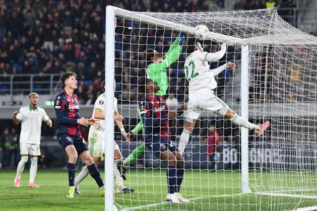 good chance for Bologna Fc during Bologna FC vs AS Roma, Football Europa League match in Bologna, Italy, March 12 2026  Copyright: xGianlucaxRicci IPAxSportx xipa-agency.netx xx IPA_72775887 IPA_Agency_IPA72775887