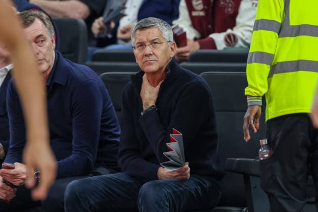 Herbert Hainer (FC Bayern Muenchen, Praesident), GER, FC Bayern Basketball vs. Anadolu Efes Istanbul, Basketball, Euroleague, 31. Spieltag, Saison 2025 2026, 12.03.2026, GER, FC Bayern Basketball vs. Anadolu Efes Istanbul, Basketball, Euroleague, 31. Spieltag, Saison 2025 2026, 12.03.2026 Muenchen Copyright: xEibner-Pressefoto JennixMaulx EP_JML