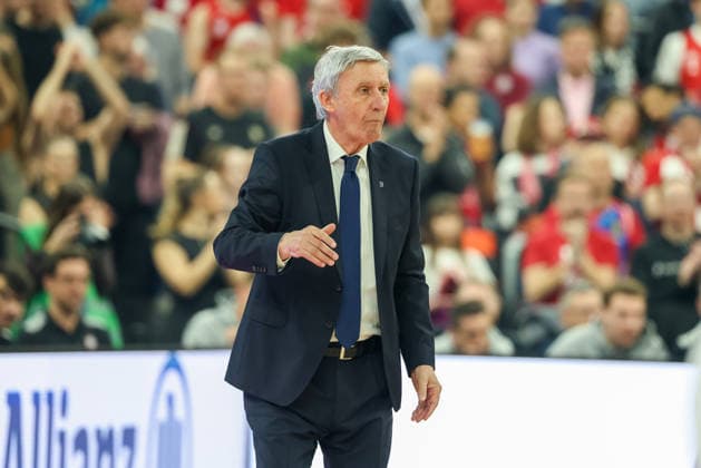Svetislav Pesic (FC Bayern Basketball, Chef-Trainer), GER, FC Bayern Basketball vs. Anadolu Efes Istanbul, Basketball, Euroleague, 31. Spieltag, Saison 2025 2026, 12.03.2026, GER, FC Bayern Basketball vs. Anadolu Efes Istanbul, Basketball, Euroleague, 31. Spieltag, Saison 2025 2026, 12.03.2026 Muenchen Copyright: xEibner-Pressefoto JennixMaulx EP_JML