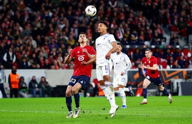 Ollie Watkins of Aston Villa scores a goal to make the score 0-1. Lille v Aston Villa, UEFA Europa League, Round of 16, First Leg, Football, Stade Pierre-Mauroy, Lille, France - 12 Mar 2026Lille Stade Pierre-Mauroy France EDITORIAL USE ONLY No use with unauthorised audio, video, data, fixture lists, club league logos or live services. Online in-match use limited to 120 images, no video emulation. No use in betting, games or single club league player publications. Copyright: xJamesxMarsh Shutterstockx 16746748cc