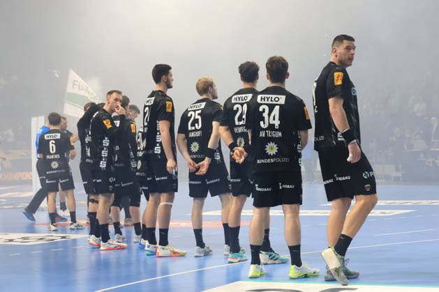 DEU, Machineseeker EHF Champions League, Fuechse Berlin vs. HBC Nantes, 12.03.2026, Max-Schmeling-Halle, Berlin, DEU, Machineseeker EHF Champions League, Fuechse Berlin vs. HBC Nantes, im Bild Fuechse-Spielerkreis