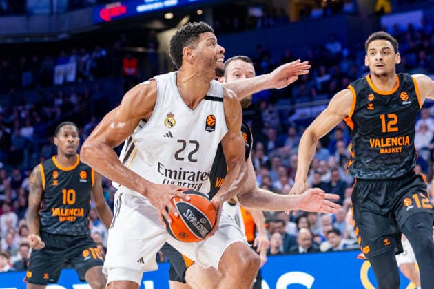 ESP: Real Madrid v Valencia Basket. Euroleague. Edy Tavares of Real Madrid during the Euroleague match, between Real Madrid and Valencia Basket played at Movistar Arena Stadium on March 12, 2026 in Madrid Spain Madrid Spain Basketball Copyright: xAlbaxPachecox xAgenciaxLOFx