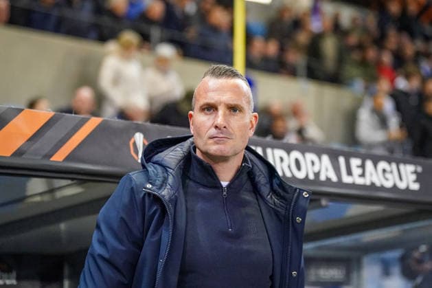 Belgien: Fussball Europa League 2025 - 2026, Achtelfinale - KRC Genk vs SC Freiburg - Cegeka Arena (Genk): Nicky Hayen (Trainer, KRC Genk) Copyright: xJOERANxSTEINSIEKx