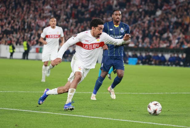 12.03.26 VfB Stuttgart - FC Porto Deutschland, Stuttgart, 12.03.2026, Fussball, UEFA Europa League, Achtelfinale, VfB Stuttgart - FC Porto: Tiago Thomas VFB.