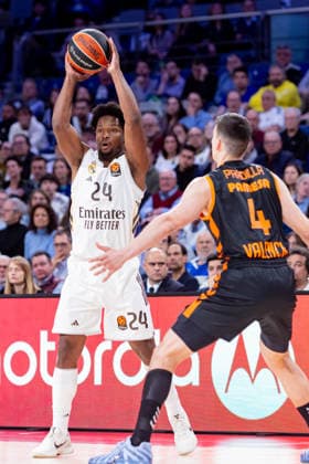ESP: Real Madrid v Valencia Basket. Euroleague. Andres Feliz of Real Madrid during the Euroleague match, between Real Madrid and Valencia Basket played at Movistar Arena Stadium on March 12, 2026 in Madrid Spain Madrid Spain Basketball Copyright: xAlbaxPachecox xAgenciaxLOFx