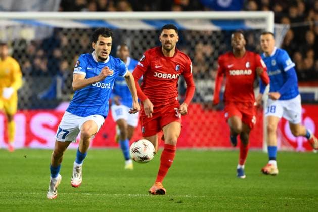 KRC Genk v Freiburg - UEFA Europa League GENK, BELGIUM - MARCH 12 : El Ouahdi Zakaria defender of KRC Genk during the UEFA Europa League 2025 26 round of 16 match first leg between KRC Genk and Freiburg on March 12, 2026 in Genk, Belgium, 12 03 2026 Genk Belgium  Copyright: xVincentxKalutx