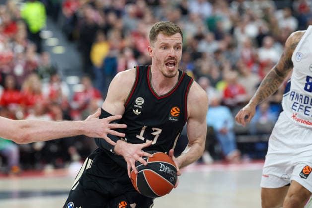 Andreas Obst (FC Bayern Basketball, 13), GER, FC Bayern Basketball vs. Anadolu Efes Istanbul, Basketball, Euroleague, 31. Spieltag, Saison 2025 2026, 12.03.2026, GER, FC Bayern Basketball vs. Anadolu Efes Istanbul, Basketball, Euroleague, 31. Spieltag, Saison 2025 2026, 12.03.2026 Muenchen Copyright: xEibner-Pressefoto JennixMaulx EP_JML
