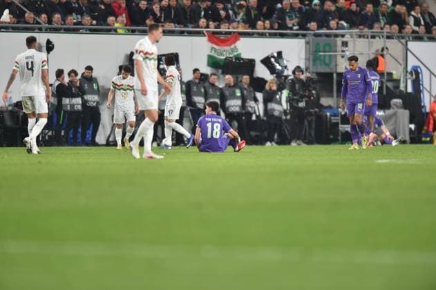 Ferencvarosi TC v SC Braga - UEFA Europa League 2025 26 Round of 16 First Leg Pau Victor of SC Braga participates in the Europa League round of 16 first leg match between Ferencvarosi TC and SV Braga in Budapest, Hungary, on March 12, 2026. Budapest Hungary  Copyright: xBalintxSzentgallayx originalFilename:szentgallay-ferencva260312_npesW.jpg