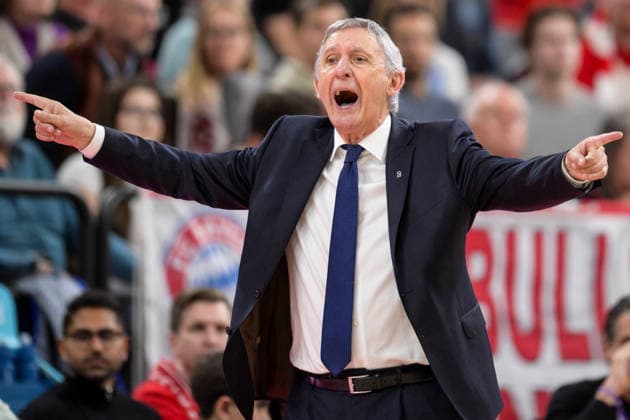 Basketball, Euroleague, 20260312, FC Bayern München - Anadolu Efes Istanbul. Im Bild Head Coach des Bayern Svetislav PESIC. München SAP Garden Bayern Deutschland Copyright: Passion2Press.dex xMarkusxFischex
