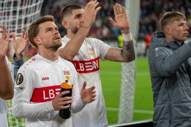 Maximilian Mittelstaedt (VfB Stuttgart, 07), VfB Stuttgart vs. FC Porto, Fussball, Europa League, Achtelfinale, Hinspiel, 12.03.2026 Stuttgart Baden-Wuerttemberg Deutschland