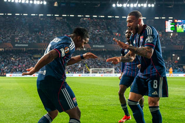 8 Corentin Tolisso, UEFA EUROPE LEAGUE Round 16 Eight Finals First Leg match between RC CELTA VS OLYMPIQUE DE LYON at VIGO Stadium ABANCA BALAIDOS Spain celebracion gol Copyright: xLuisxLorenzox