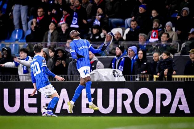 KRC Genk v Freiburg - UEFA Europa League GENK, BELGIUM - MARCH 12 : Sor Yira midfielder of KRC Genk during the UEFA Europa League 2025 26 round of 16 match first leg between KRC Genk and Freiburg on March 12, 2026 in Genk, Belgium, 12 03 2026  Copyright: xTomasxSiskx