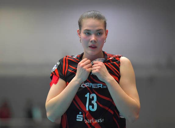 12.3.2026, Dresdens Florentine Rosemann, Volleyball, CEV-Cup, Halbfinale, Dresdner SC - Reale Mutua Fenera Chieri, (c) Dresden
