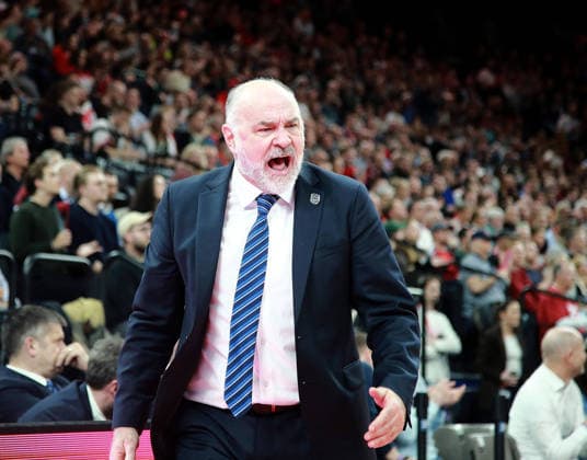 headcoach Pablo LASO (Istanbul), Basketball, Euro League 2025 26, FC Bayern München Basketball vs Anadolu Efes Istanbul, 12.03.26 06.02.25, SAP Garden, Muenchen, Copyright: WolfgangxFehrmann