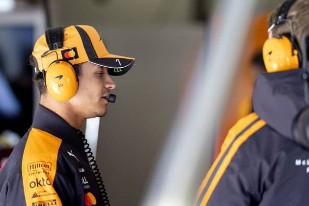 SHANGHAI Lando Norris (McLaren) before the first free practice session at the Shanghai International Circuit in the lead-up to the Chinese Grand Prix. SANDER KONING ANP xVIxANPxSportx xxANPxIVx 553184867 originalFilename: 553184867.jpg