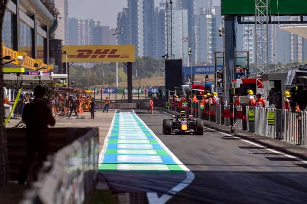 SHANGHAI ï¿½ Formula 1 driver Isack Hadjar of Oracle Red Bull Racing in the pit lane during Formula 1 China Shanghai free practice and sprint qualifying at the Shanghai International Circuit on March 13, 2025 in Shanghai, China. (Photo by DeFodi Images) -