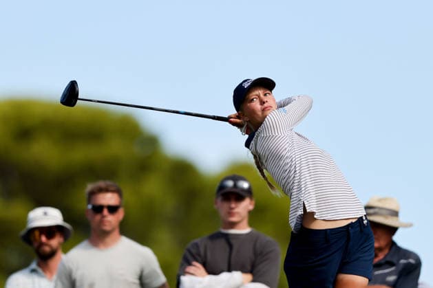 GOLF AUSTRALIAN OPEN WOMEN, Raegan Denton of Australia during the 2026 Women s Australian Open at Kooyonga Golf Club in Adelaide, Friday, March 13, 2026. ( NO ARCHIVING, EDITORIAL USE ONLY ADELAIDE SA AUSTRALIA  Copyright: xMATTxTURNERx 20260313131141800960