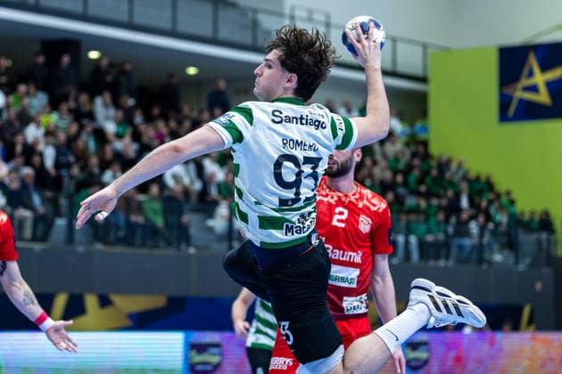 March 12, 2026, Pavilhão Multiusos de Odivelas, Lisbon, Portugal, EHF Champions League 2025 26: Sporting CP vs CS Dinamo Bucuresti; Víctor Romero of Sporting CP Copyright: HMBxMedia CarlosxSilva