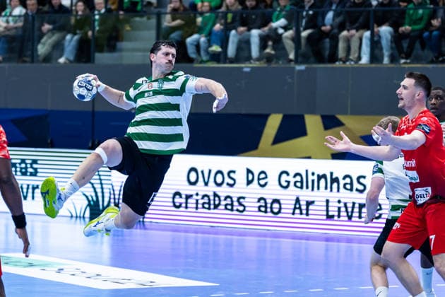 March 12, 2026, Pavilhão Multiusos de Odivelas, Lisbon, Portugal, EHF Champions League 2025 26: Sporting CP vs CS Dinamo Bucuresti; Salvador Salvador of Sporting CP Copyright: HMBxMedia CarlosxSilva
