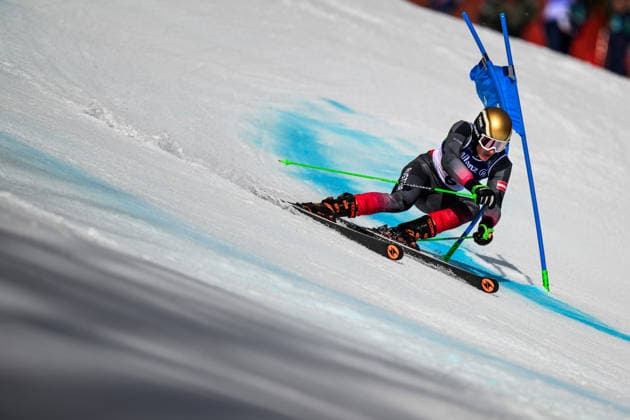 260313 Johannes Aigner of Austria competes in the men s para alpine giant slalom during day 7 of the Milano Cortina 2026 Winter Paralympic Games on March 13, 2026 in Cortina. Photo: Maxim Thore BILDBYRAN kod MT MT1021 alpint alpine skiing paralympic games paralympics paralympiska spel paralympiske leker vinter-paralympics winter paralympics milano cortina 2026 milano cortina 2026 winter paralympic games 7 bbeng storslalom *** 260313 Johannes Aigner of Austria competes in the men s para alpine giant slalom during day 7 of the Milano Cortina 2026 Winter Paralympic Games on March 13, 2026 in Cortina Photo Maxim Thore BILDBYRAN kod MT MT1021 alpint alpine skiing paralympic games paralympiska spel paralympiske leker vinter paralympics winter paralympics milano cortina 2026 milano cortina 2026 winter paralympic games 7 bbeng storslalom  Copyright: MAXIMxTHORE BB260313MT003