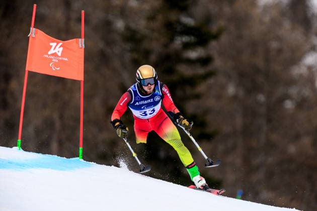 260313 Christoph Gloetzner of Germany competes in the men s para alpine giant slalom during day 7 of the Milano Cortina 2026 Winter Paralympic Games on March 13, 2026 in Cortina. Photo: Maxim Thore BILDBYRAN kod MT MT1021 alpint alpine skiing paralympic games paralympics paralympiska spel paralympiske leker vinter-paralympics winter paralympics milano cortina 2026 milano cortina 2026 winter paralympic games 7 bbeng storslalom *** 260313 Christoph Gloetzner of Germany competes in the men s para alpine giant slalom during day 7 of the Milano Cortina 2026 Winter Paralympic Games on March 13, 2026 in Cortina Photo Maxim Thore BILDBYRAN kod MT MT1021 alpint alpine skiing paralympic games paralympiska spel paralympiske leker vinter paralympics winter paralympics milano cortina 2026 milano cortina 2026 winter paralympic games 7 bbeng storslalom  Copyright: MAXIMxTHORE BB260313MT025