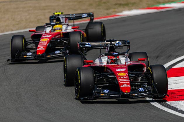 Shanghai Formula 1 Chinese Grand Prix - Practice 1 and Sprint Qualifying CHARLES LECLERC (MON) of Scuderia Ferrari HP 16 LEWIS HAMILTON (GBR) of Scuderia Ferrari HP 44 on Friday during the 2026 Formula 1 Heineken Chinese Grand Prix at the Shanghai Audi International Circuit on March 13, 2026. Photo by Tan Jun Da ABACAPRESS.COM Shanghai China  Copyright: xJunxDaxTan ABACAx