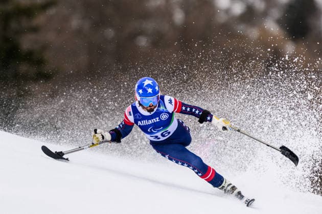 260313 Patrick Halgren of USA competes in the men s para alpine giant slalom during day 7 of the Milano Cortina 2026 Winter Paralympic Games on March 13, 2026 in Cortina. Photo: Maxim Thore BILDBYRAN kod MT MT1021 alpint alpine skiing paralympic games paralympics paralympiska spel paralympiske leker vinter-paralympics winter paralympics milano cortina 2026 milano cortina 2026 winter paralympic games 7 bbeng storslalom *** 260313 Patrick Halgren of USA competes in the men s para alpine giant slalom during day 7 of the Milano Cortina 2026 Winter Paralympic Games on March 13, 2026 in Cortina Photo Maxim Thore BILDBYRAN kod MT MT1021 alpint alpine skiing paralympic games paralympiska spel paralympiske leker vinter paralympics winter paralympics milano cortina 2026 milano cortina 2026 winter paralympic games 7 bbeng storslalom  Copyright: MAXIMxTHORE BB260313MT028