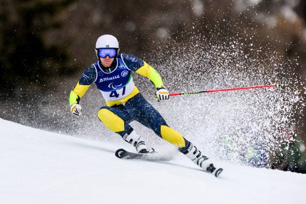 260313 Arvid Skoglund of Sweden competes in the men s para alpine giant slalom during day 7 of the Milano Cortina 2026 Winter Paralympic Games on March 13, 2026 in Cortina. Photo: Maxim Thore BILDBYRAN kod MT MT1021 alpint alpine skiing paralympic games paralympics paralympiska spel paralympiske leker vinter-paralympics winter paralympics milano cortina 2026 milano cortina 2026 winter paralympic games 7 bbeng storslalom sweden sverige *** 260313 Arvid Skoglund of Sweden competes in the men s para alpine giant slalom during day 7 of the Milano Cortina 2026 Winter Paralympic Games on March 13, 2026 in Cortina Photo Maxim Thore BILDBYRAN kod MT MT1021 alpint alpine skiing paralympic games paralympiska spel paralympiske leker vinter paralympics winter paralympics milano cortina 2026 milano cortina 2026 winter paralympic games 7 bbeng storslalom sweden sverige  Copyright: MAXIMxTHORE BB260313MT035