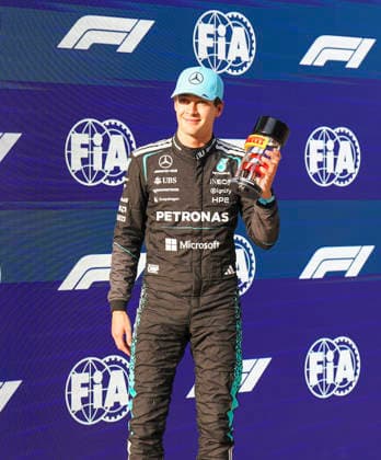 FORMULA ONE CHINESE GRAND PRIX 2026 George Russell 63 (GBR) Mercedes in parc ferme, sprint qualifying, during the Formula 1 Heineken Chinese Grand Prix 2026, 2nd round of the 2026 Formula One World Championship, WM, Weltmeisterschaft from March 13 to 15, 2026 at the Shanghai International Circuit, Shanghai, China. Credit: Robbie Hoad Every Second Media Editorial use only. All images are copyright Every Second Media Limited. No images may be reproduced without prior permission. Copyright: xIMAGO EveryxSecondxMediax ESM-1853-0178 RobbiexHoadx xEveryxSecondxMediax