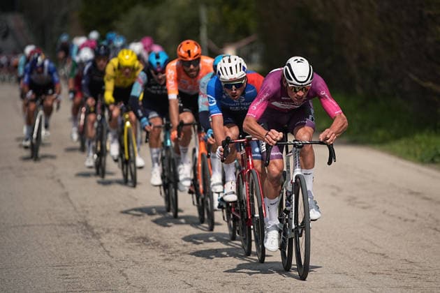 Van Der Poel Mathieu Of Alpecin-Premier Tech during the 184-kilometer Stage 5 of the Tirreno-Adriatico cycling race from Marotta-Mondolfo to Mombaroccio - Italy,- Friday, March 13, 2026. - cycling .  Copyright: xMarcoxAlpozzi LaPressex