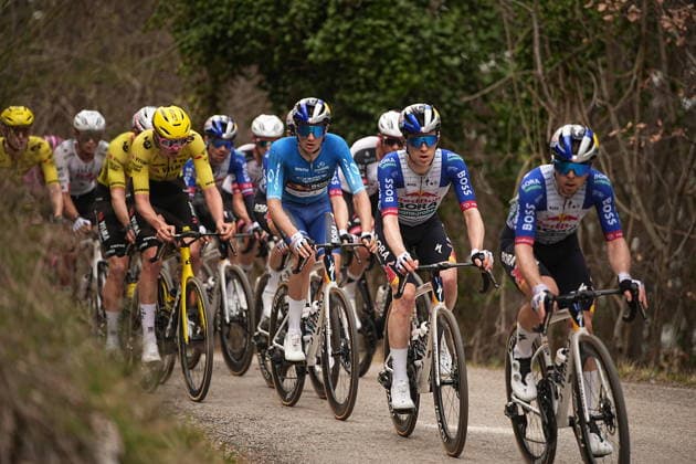 Pellizzari Giulio Of Red Bull - Bora - Hansgroh during the 184-kilometer Stage 5 of the Tirreno-Adriatico cycling race from Marotta-Mondolfo to Mombaroccio - Italy,- Friday, March 13, 2026. - cycling .  Copyright: xMarcoxAlpozzi LaPressex