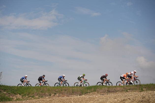 The race during the 184-kilometer Stage 5 of the Tirreno-Adriatico cycling race from Marotta-Mondolfo to Mombaroccio - Italy,- Friday, March 13, 2026. - cycling .  Copyright: xMarcoxAlpozzi LaPressex