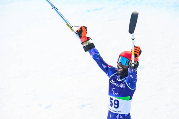 260313 Ralf Etienne of Haiti after competing in the men s para alpine giant slalom during day 7 of the Milano Cortina 2026 Winter Paralympic Games on March 13, 2026 in Cortina. Photo: Maxim Thore BILDBYRAN kod MT MT1021 alpint alpine skiing paralympic games paralympics paralympiska spel paralympiske leker vinter-paralympics winter paralympics milano cortina 2026 milano cortina 2026 winter paralympic games 7 bbeng storslalom *** 260313 Ralf Etienne of Haiti after competing in the men s para alpine giant slalom during day 7 of the Milano Cortina 2026 Winter Paralympic Games on March 13, 2026 in Cortina Photo Maxim Thore BILDBYRAN kod MT MT1021 alpint alpine skiing paralympic games paralympiska spel paralympiske leker vinter paralympics winter paralympics milano cortina 2026 milano cortina 2026 winter paralympic games 7 bbeng storslalom  Copyright: MAXIMxTHORE BB260313MT092