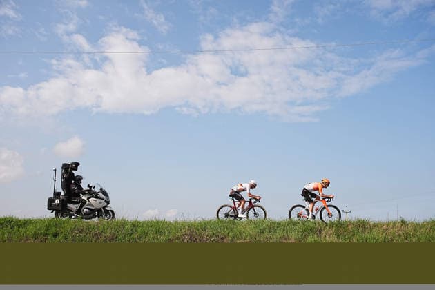 The race during the 184-kilometer Stage 5 of the Tirreno-Adriatico cycling race from Marotta-Mondolfo to Mombaroccio - Italy,- Friday, March 13, 2026. - cycling .  Copyright: xMarcoxAlpozzi LaPressex
