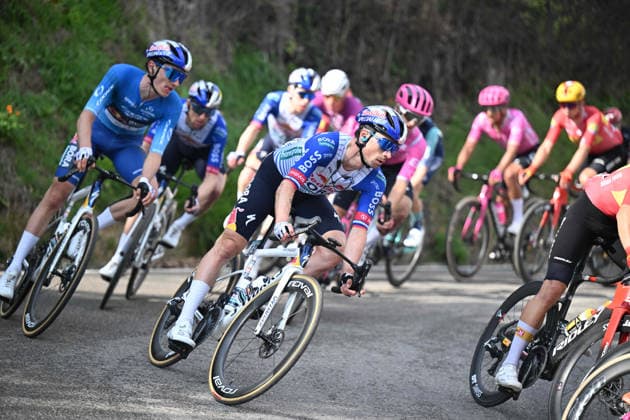 13-03-2026 Tirreno - Adriatico; Tappa 05 Marotta Mondolfo - Mombaroccio; 2026, Red Bull - Bora Hansgrohe; Roglic, Primoz; Pellizzari, Giulio; Mombaroccio; 