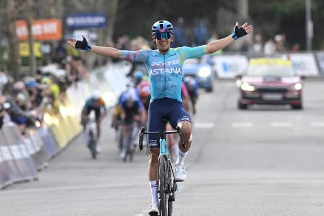 Paris Nice 2026 Stage 6 APT, FRANCE - MARCH 13 : Tejada Harold (COL) of XDS Astana Team wins during stage 6 of the 84th edition of Paris - Nice an UCI World Tour 2.UWT cycling road race stage for Men Elite of 179.3 km with start in Barbentane and finish in Apt on March 13, 2026 in Apt, France, 13 03 2026 ( Motordriver Guy De Vuyst - Apt France  Copyright: xNicoxVereeckenx