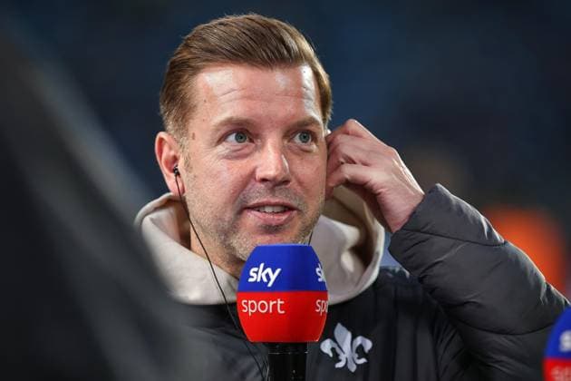 Magdeburg, Sachsen-Anhalt, Deutschland, 13.03.2026: Avnet Arena: 26. Spieltag, Saison 2025 26, 2. Fußball-Bundesliga: 1. FC Magdeburg - Darmstadt 98: Darmstadt-Trainer Florian Kohfeldt gibt ein Interview auf Sky
