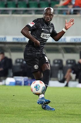 13.03.2026, xrekx, Fussball 2.Bundesliga, SpVgg Greuther Fuerth - SV Elversberg v.l. Amara CondÃ (SV 07 Elversberg) (DFL DFB REGULATIONS PROHIBIT ANY USE OF PHOTOGRAPHS as IMAGE SEQUENCES and or QUASI-VIDEO) Fuerth