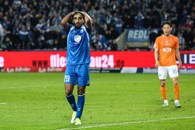 Rayan Ghrieb (1. FC Magdeburg,29) - 2. Fußball Bundesliga Saison 2025-2026 1. FC Magdeburg vs. SV Darmstadt 98 in der Avnet Arena in Magdeburg - Aktion,Fußball,Mann,Männer,Deutschland,13.03.2026