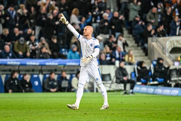 Fußball I Herren I Saison 2025-2026 I 2. Bundesliga I 26. Spieltag I 1. FC Magdeburg - SV Darmstadt 98 I 13.03.2026 Torjubel Dominik Reimann (1, 1. FC Magdeburg) nach dem 1:0 Freisteller, Nahaufnahme, Porträt, Portrait, Einzelfoto, Einzelbild, Körper Magdeburg Avnet Arena (Heinz-Krügel-Platz 1) Sachsen-Anhalt Deutschland