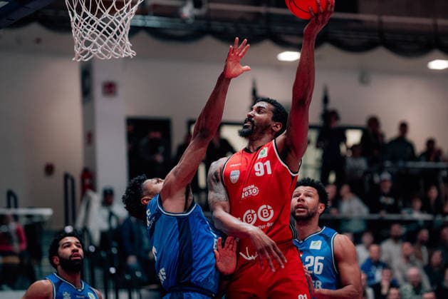 BB-2BL SBB Baskets - HAKRO Merlins Crailsheim Michael Hughes II (SBB Baskets) waehrend der Saison 2025-2026 in der 2. Barmer Basketball Bundesliga Pro A am 26. Spieltag zwischen SBB Baskets und HAKRO Merlins Crailsheim in der Wolfgang-Lakenmacher-Halle am 13. March 2026 in Magdeburg, Sachsen Anhalt, Deutschland