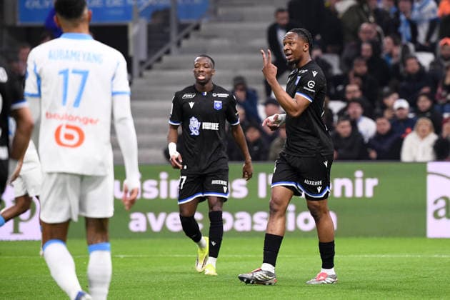 Olympique de Marseille v AJ Auxerre - Ligue 1 McDonald s 2025 2026 24 Bryan OKOH (aja) during the Ligue 1 McDonald s match between Marseille and Auxerre at Stade Velodrome on March 13, 2026 in Marseille, France. Marseille France  Copyright: xFEPx 776348323