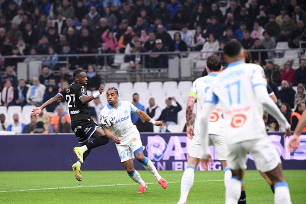 Olympique de Marseille v AJ Auxerre - Ligue 1 McDonald s 2025 2026 27 Lamine SY (aja) - 27 Quinten TIMBER (om) during the Ligue 1 McDonald s match between Marseille and Auxerre at Stade Velodrome on March 13, 2026 in Marseille, France. Marseille France  Copyright: xFEPx 776348323