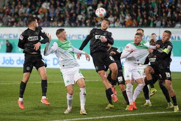 Lasse Günther, Elv, im Rückrundenspiel der Saison 2025 2026 zwischen SpVgg Greuther Fürth und SV Elversberg (2:0) in Fürth; 13 03 2026; -
