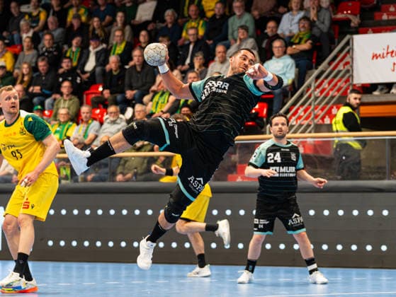 Ruben Sousa (HC Oppenweiler Backnang, 22) beim Torwurf VfL Eintracht Hagen vs. HC Oppenweiler Backnang , Handball, 2. Bundesliga, 24. Spieltag, Saison 2025 2026, 13.03.2026 VfL Eintracht Hagen vs. HC Oppenweiler Backnang , Handball, 2. Bundesliga, 24. Spieltag, Saison 2025 2026, 13.03.2026 Hagen Copyright: xEibner-Pressefoto DamianxKruczynx EP_DKI