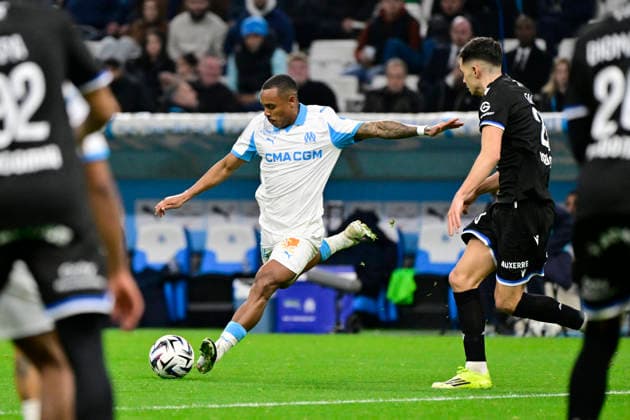 FOOTBALL : Olympique de Marseille VS AJA Auxerre - Ligue 1 McDonald s - 13 03 2026 Igor Paixao (OM) - Ligue 1 McDonald™s match between Olympique de Marseille and AJA Auxerre on March 13, 2026 at the Orange Velodrome Stadium in Marseille. MarseilleFrance  Copyright: xWilliamxCannarellax