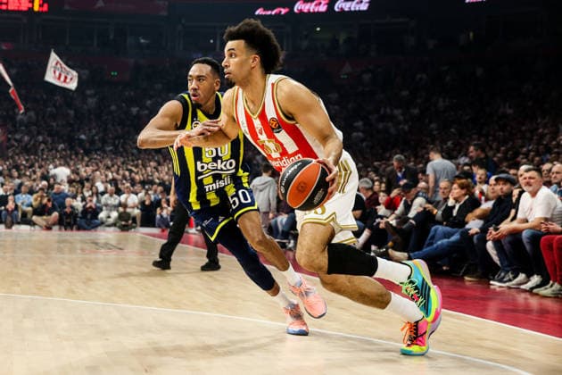 Crvena Zvezda Meridianbet v Fenerbahce Beko - EuroLeague BELGRADE, SERBIA - MARCH 13: Bonzie Colson (50) of Fenerbahce Beko in action during the EuroLeague match between Crvena Zvezda Meridianbet and Fenerbahce Beko at Belgrade Arena on March 13, 2026 in Belgrade, Serbia. Filip Stevanovic Anadolu Belgrade Serbia. Editorial use only. Please get in touch for any other usage.  Copyright: x2026xAnadoluxFilipxStevanovicx